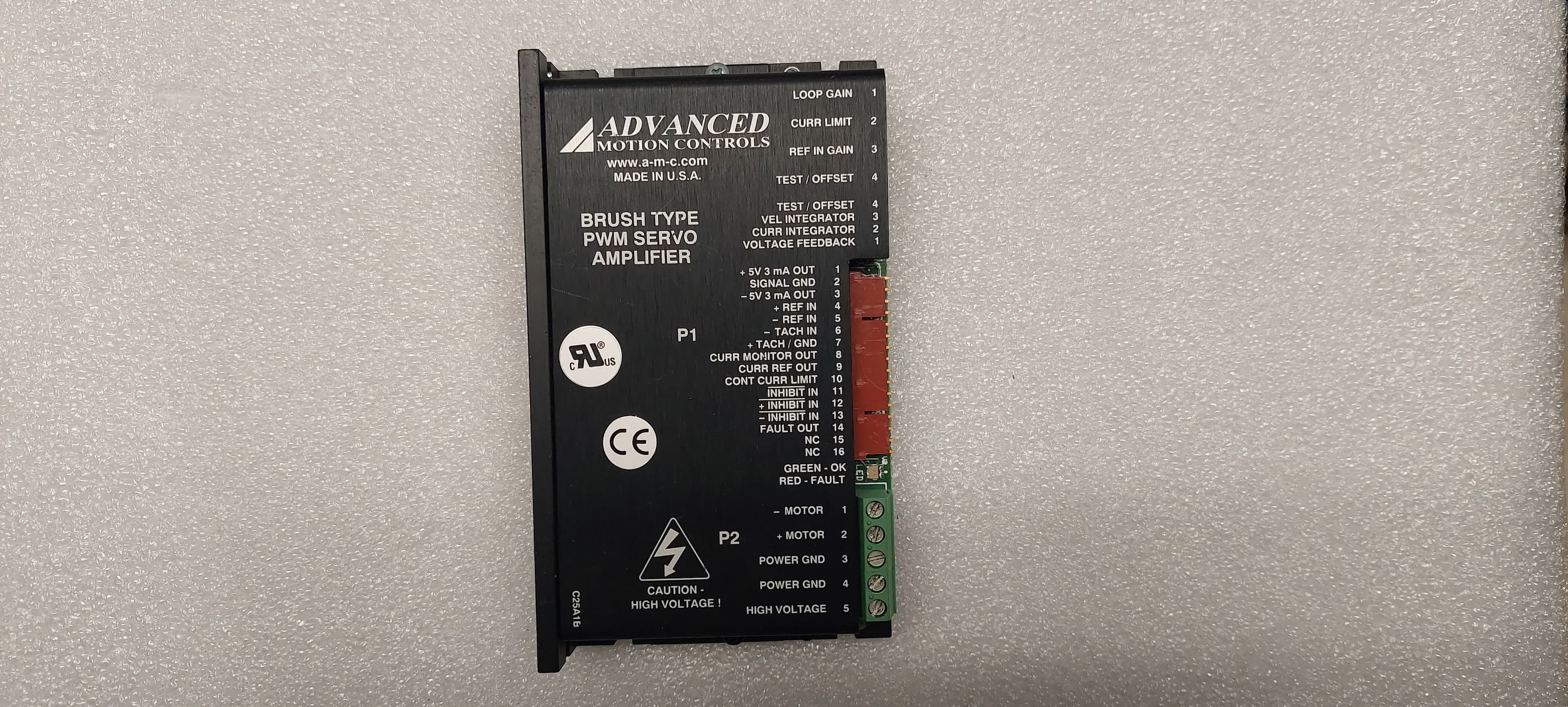 Equipe, PRI, Brooks Advanced Motion Controls Servo Amplifier